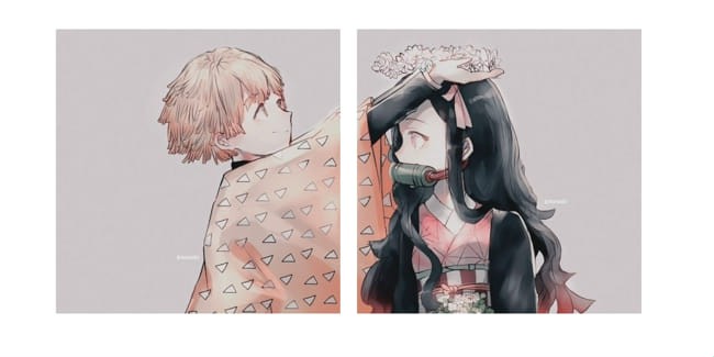 Zenitsu Nezuko Matching Icons